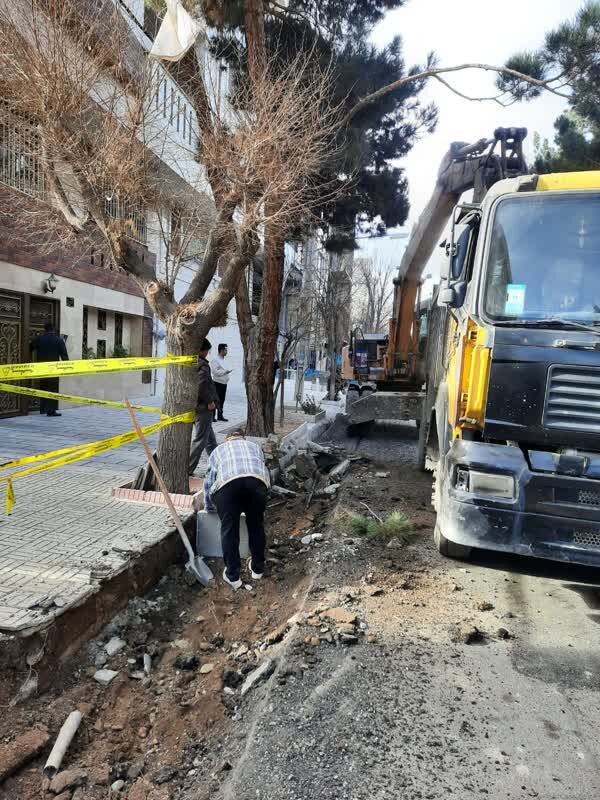 ترمیم و تعویض جداول فرسوده خیابان شهید فیروزبخت محله دولت آباد