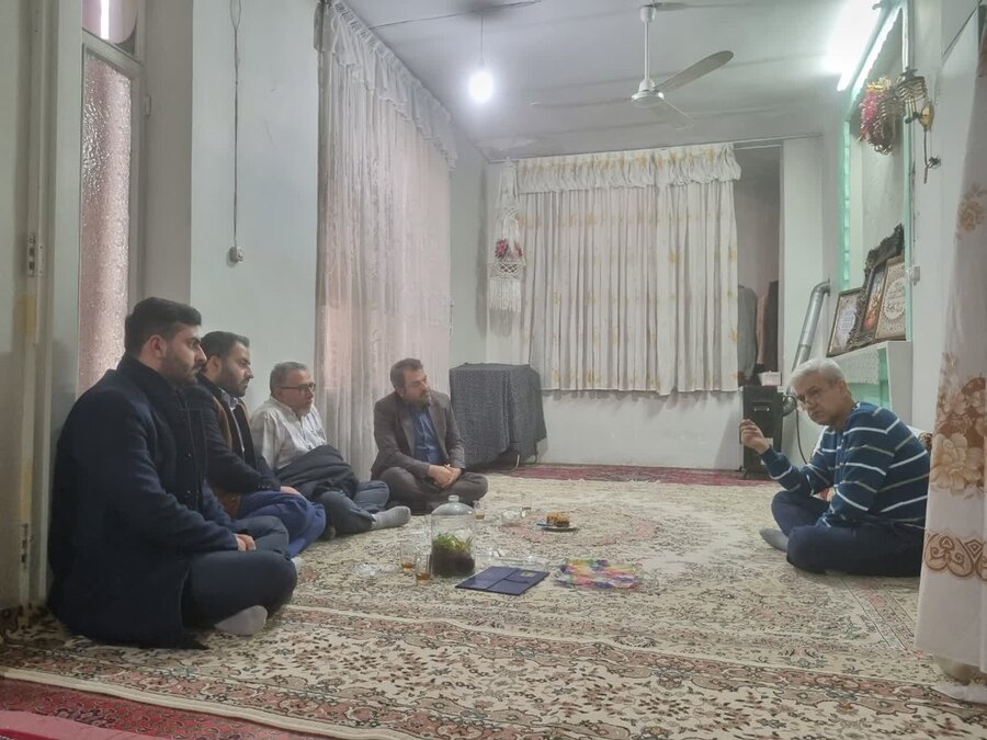دیدار با خانواده شهدا اکبریان و آملی