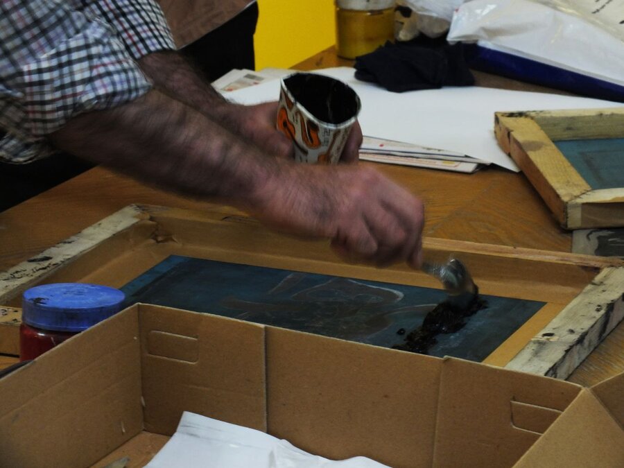 نمایشگاه و کارگاه آموزشی تکنیکهای چاپ دستی