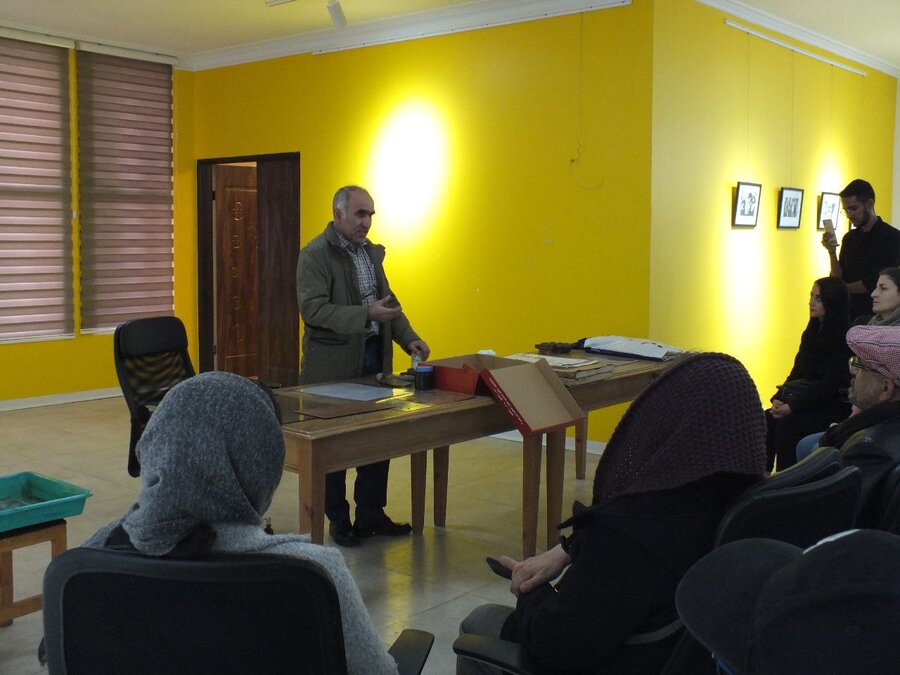 نمایشگاه و کارگاه آموزشی تکنیکهای چاپ دستی