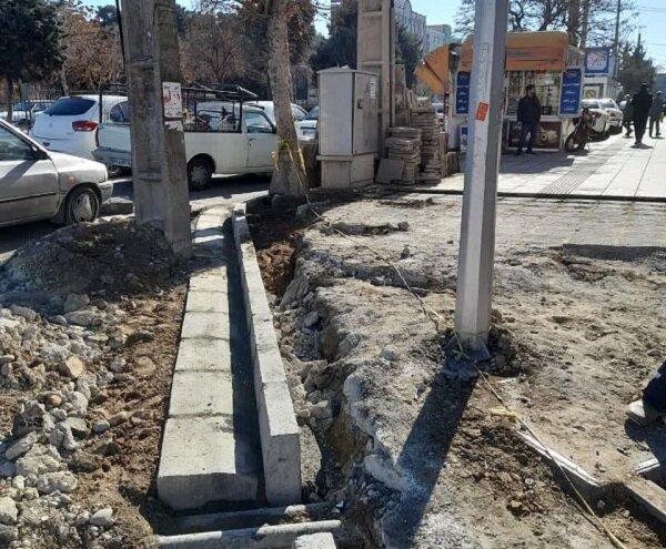 اجرای اصلاح هندسی راستگرد تقاطع کارخانه قند