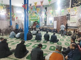 میز خدمت اعضای شورای اسلامی شهر کرج در مسجد حضرت صاحب الزمان (عج) شعبان آباد