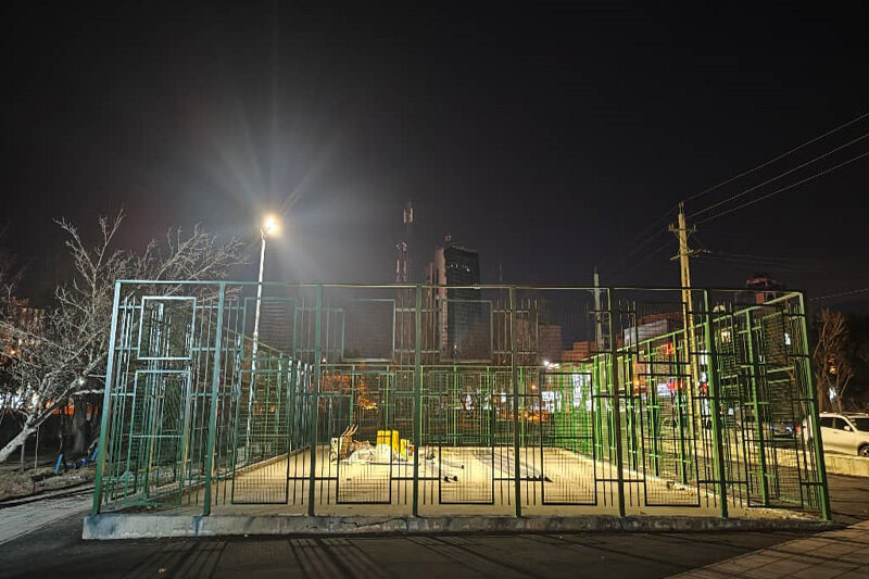 افتتاح زمینهای ورزشی چند منظوره بوستان جهان در دهه مبارک فجر انقلاب اسلامی