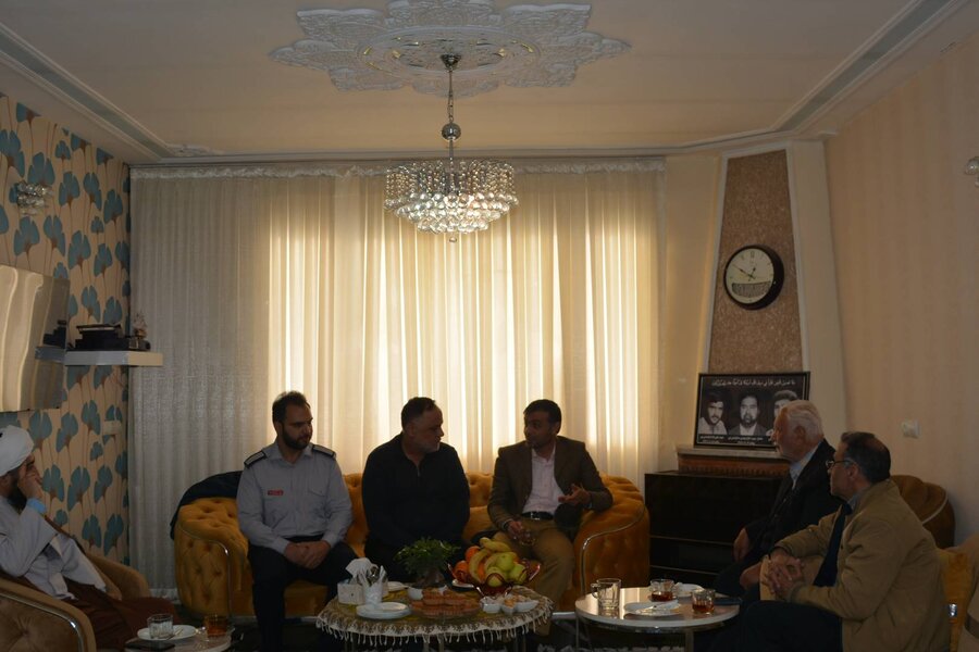 دیدار با پدر شهیدان دماوندی پور