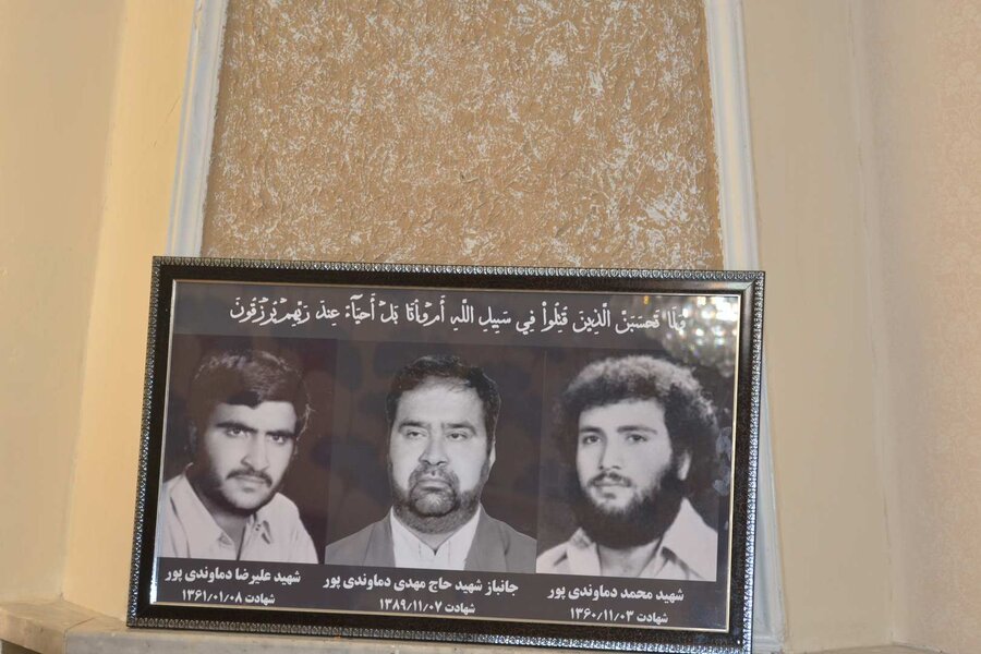 دیدار با پدر شهیدان دماوندی پور