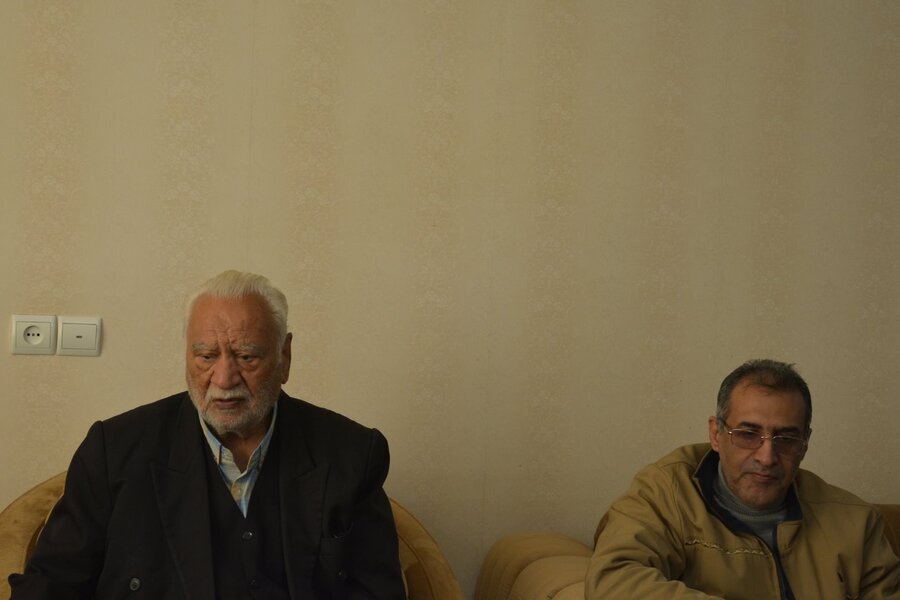 دیدار با پدر شهیدان دماوندی پور