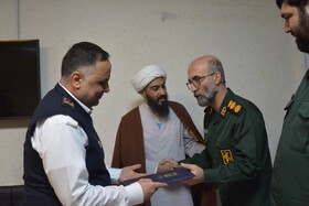 دیدار رئیس سازمان آتش نشانی کرج با پاسداران انقلاب اسلامی