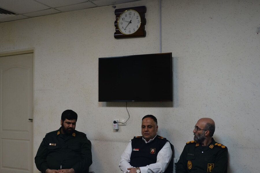 دیدار رئیس سازمان آتش نشانی کرج با پاسداران انقلاب اسلامی