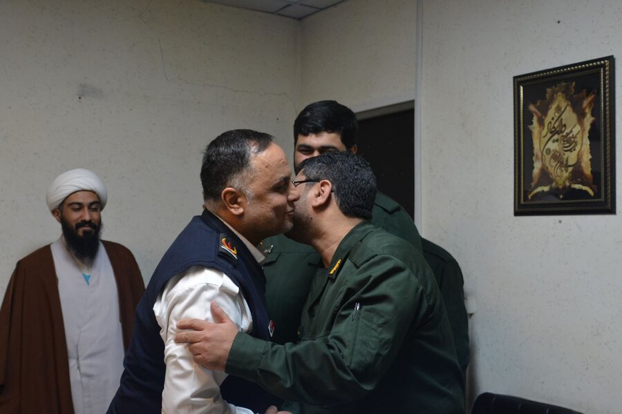 دیدار رئیس سازمان آتش نشانی کرج با پاسداران انقلاب اسلامی