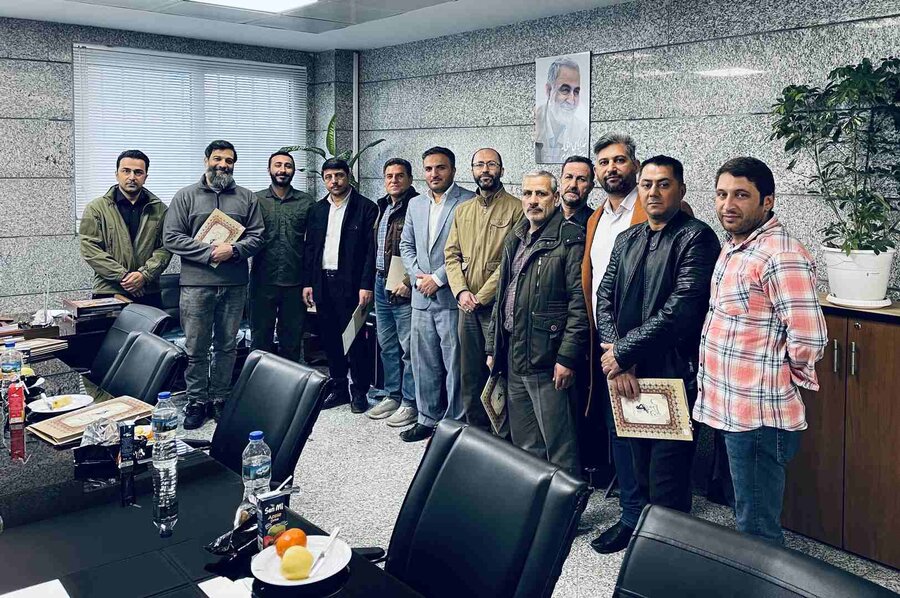 تقدیر فرمانده بسیج ادارات شهرداری کرج  از گروه جهادی شهید حسینی