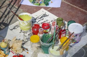 جشنواره رنگ‌آمیزی و نقاشی تخم مرغ ها و بشقاب های شهری