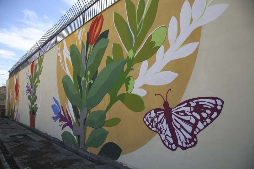 نقاشی و رنگ‌آمیزی جداره پارک ولی‌عصر(عج) تکمیل شد