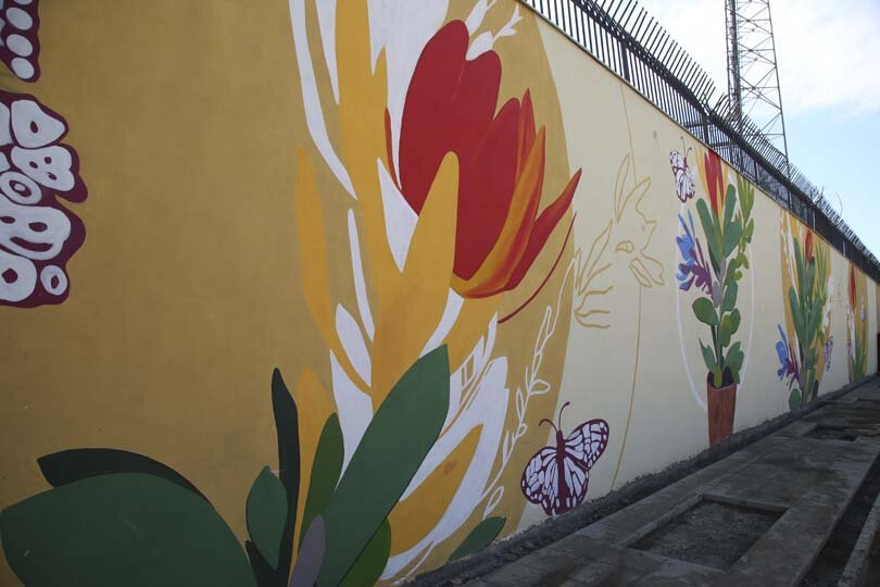 نقاشی و رنگآمیزی جداره پارک ولیعصر(عج) تکمیل شد