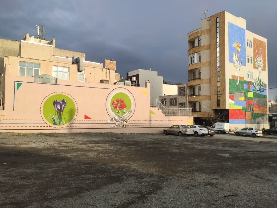 بیش از ۵۰۰۰ متر مربع نقاشی دیواری در کرج اجرا شد
