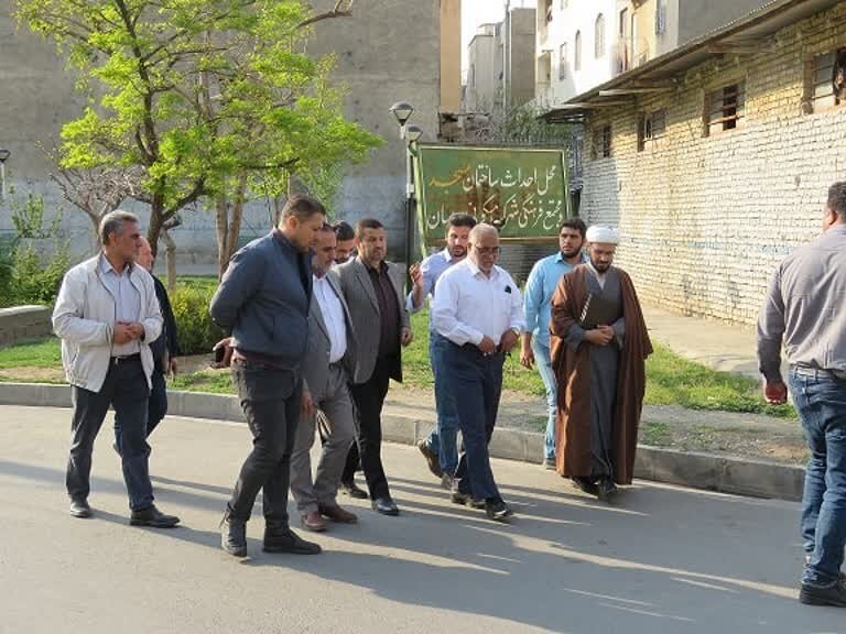 بازدید عضو شورای اسلامی شهر کرج از شهرک پردیسان