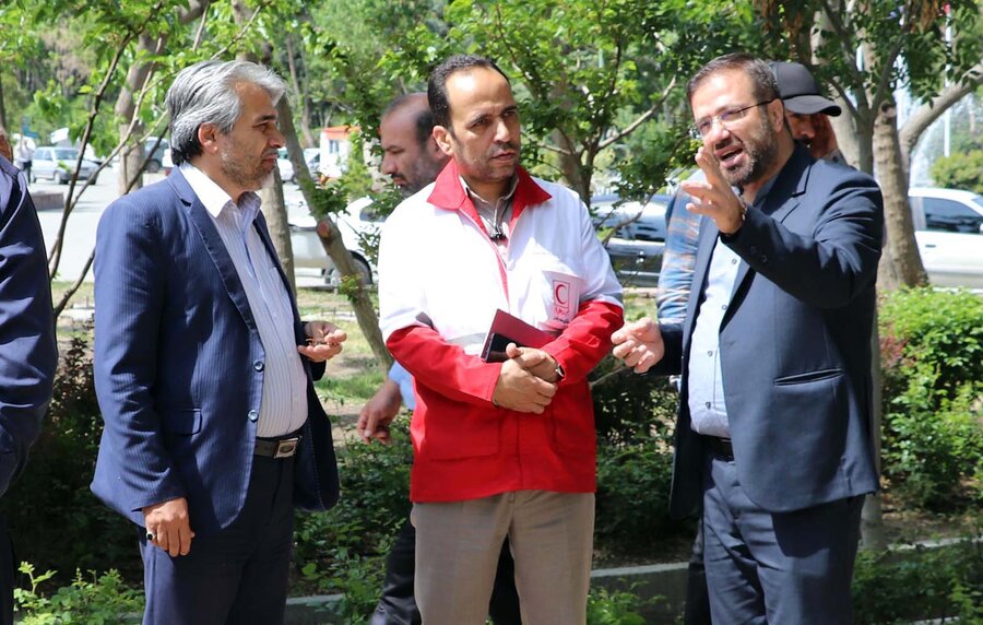 نقاط امن و اسکان اضطراری بررسی شد