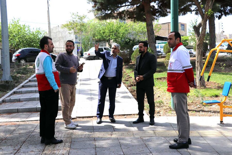 نقاط امن و اسکان اضطراری بررسی شد