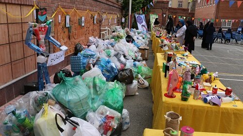 خلق آثار هنری از قلب پسماند قابل بازیافت