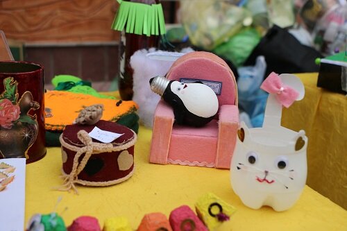 خلق آثار هنری از قلب پسماند قابل بازیافت