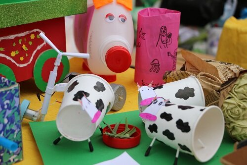 خلق آثار هنری از قلب پسماند قابل بازیافت