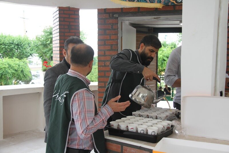 چایخانه حضرت رضا(ع) در بهشت سکینه کرج افتتاح شد