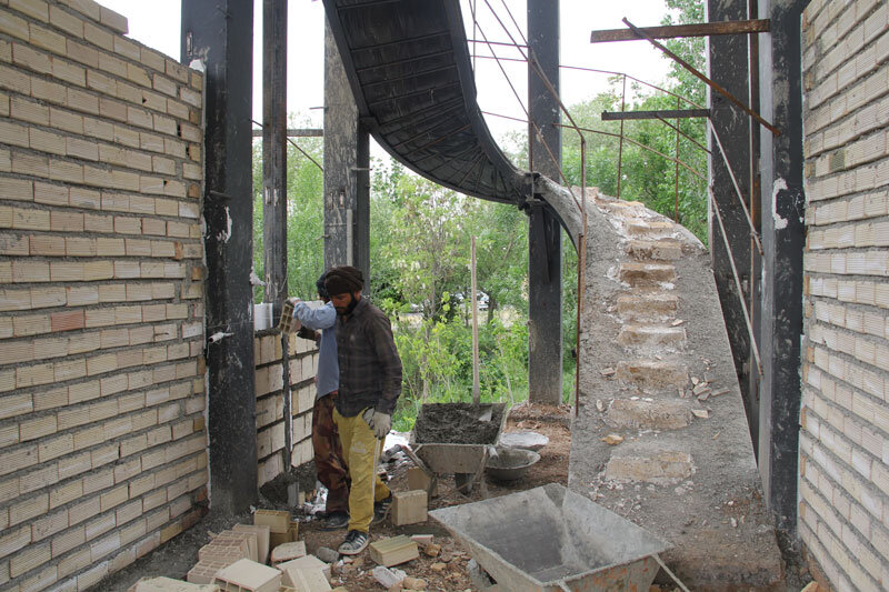 عملیات اجرایی سردرب ضلع شرقی دانشگاه آزاد اسلامی واحد کرج