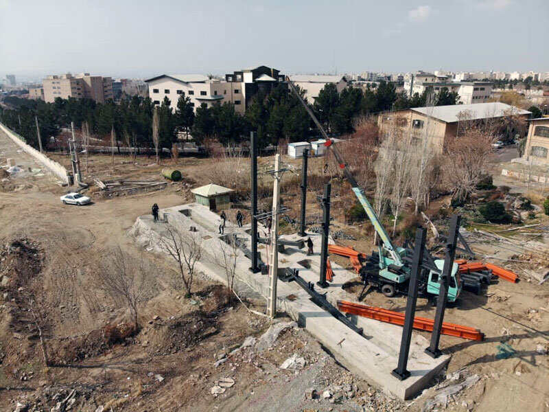 عملیات اجرایی سردرب ضلع شرقی دانشگاه آزاد اسلامی واحد کرج