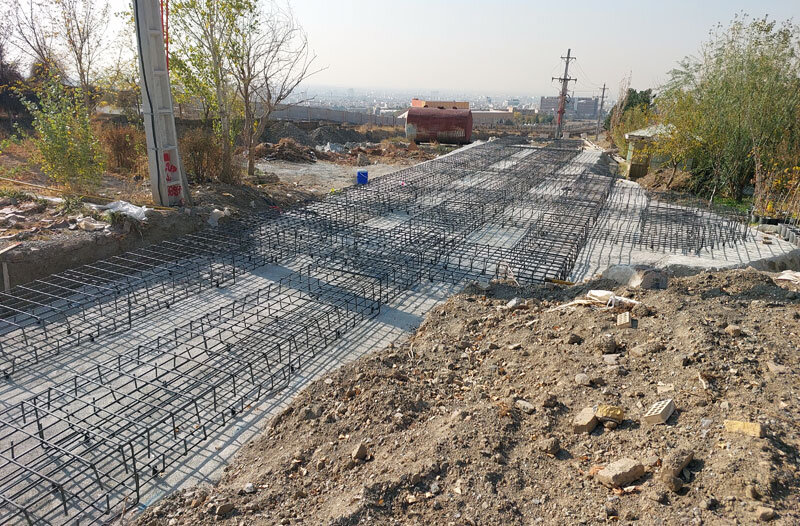 عملیات اجرایی سردرب ضلع شرقی دانشگاه آزاد اسلامی واحد کرج