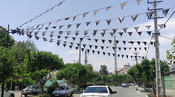 سیاه پوشی سطح منطقه ۲ کرج به مناسبت شهادت رئیسجمهور مردمی ایران
