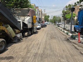 آغاز عملیات روکش آسفالت معابر محله اسلام آباد 