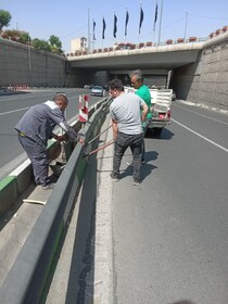 ایمن‌سازی و رفع مشکلات ترافیکی در معابر منطقه ۹ کرج 
