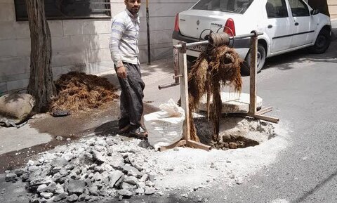 ۱۴ رشته قنات در شهر کرج لایروبی و بهسازی شد قنات شهرکرج - کراپشده