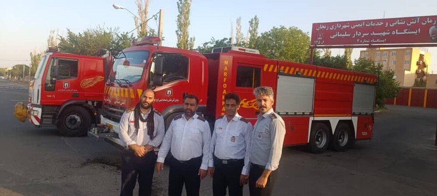 آتش نشانان کرج ایمنی عزاداران حسینی شهر زنجان را تأمین کردند