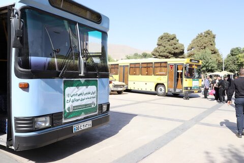 ۱۵۰ دستگاه اتوبوس از سوی شهرداری کرج به مرز خسروی اعزام شد بدرقه خادمین اربعین 1403 شهرداری