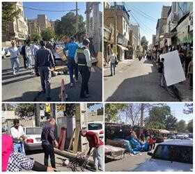 بازگشت آرامش به خیابان امامزاده محمد/ اجرای موفق طرح جمع آوری سد معبر