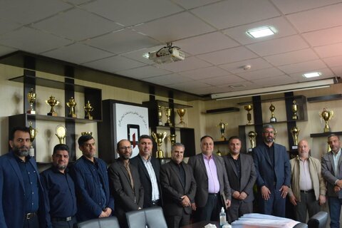 دیدار فرمانده سازمان بسیج شهرداری با رئیس آتشنشانی کرج بازدید بسیج از آتش نشانی