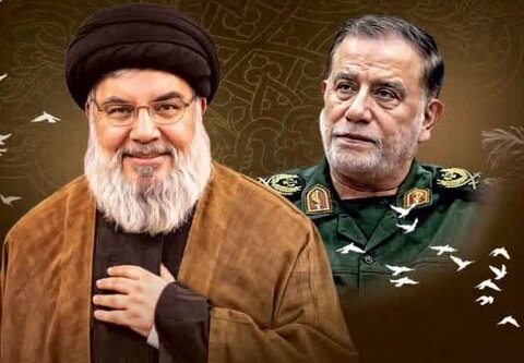 محفل بزرگ قرآنی وحی العظیم میزبان مراسم اربعین شهادت سید مقاومت میشود پوستر وحی العظیم میزبان چهلم شهادت سید حسن نصرالله - کراپشده
