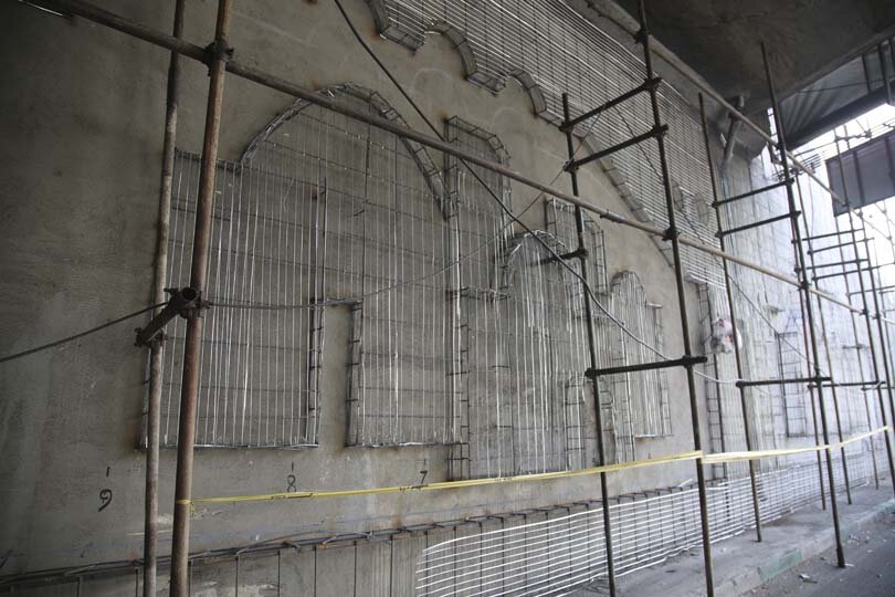 زیباسازی زیرگذر محمد شهر با نقشبرجستۀ رنگی در حال اجراست