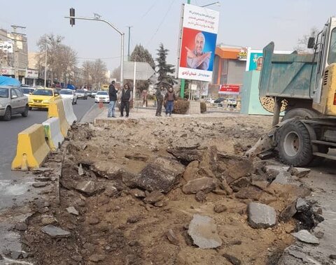 بهبود ایمنی و روانسازی ترافیک با اصلاح هندسی دوربرگردان بلوار چمران 2 - کراپشده
