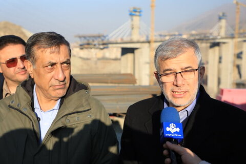 بازدید معاون اجرایی رئیسجمهور از پروژه آزادراه شهید سلیمانی معاون اجرایی