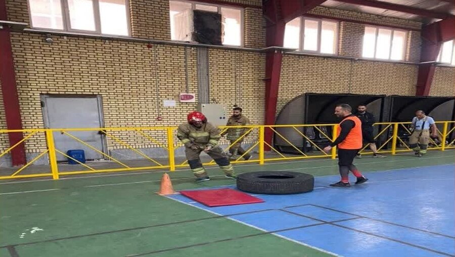 رقابتهای عملیاتی ورزشی آتشنشانان کرج برگزار شد