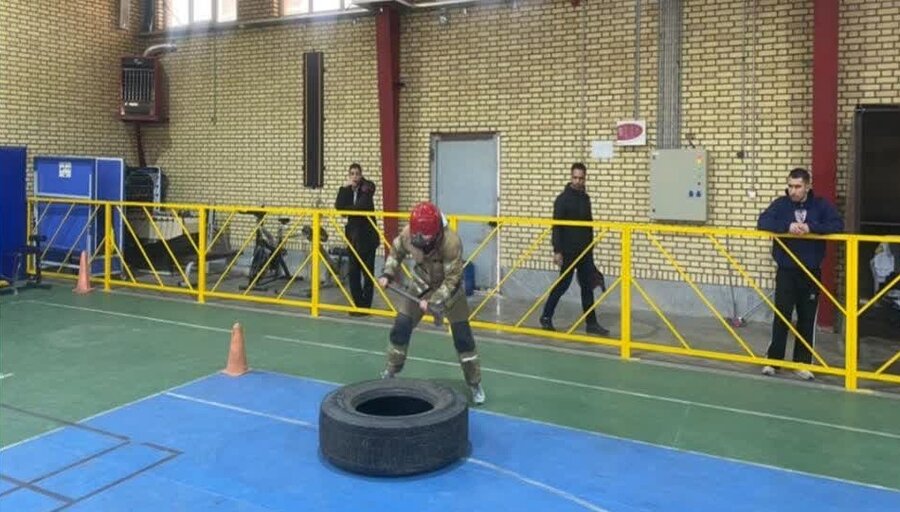 رقابتهای عملیاتی ورزشی آتشنشانان کرج برگزار شد