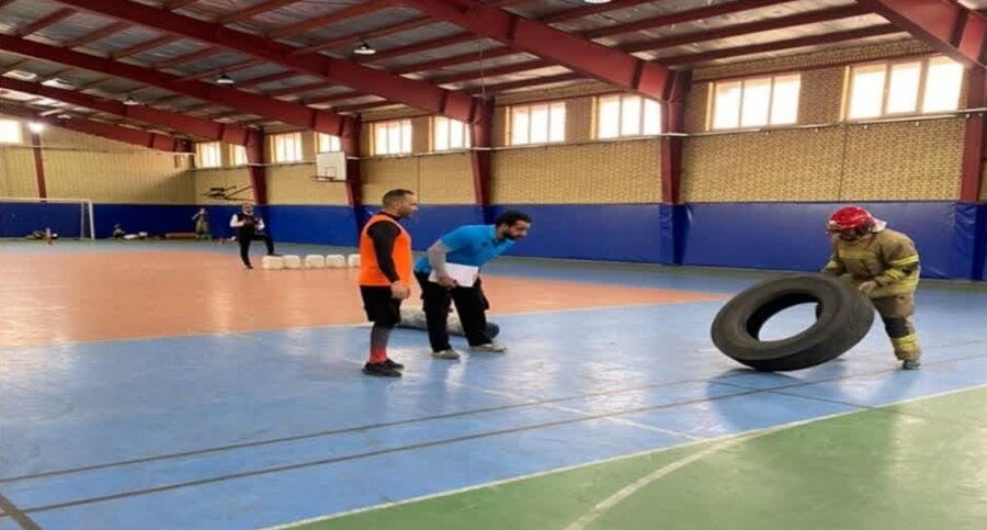 رقابتهای عملیاتی ورزشی آتشنشانان کرج برگزار شد