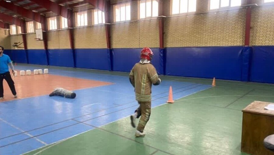 رقابتهای عملیاتی ورزشی آتشنشانان کرج برگزار شد