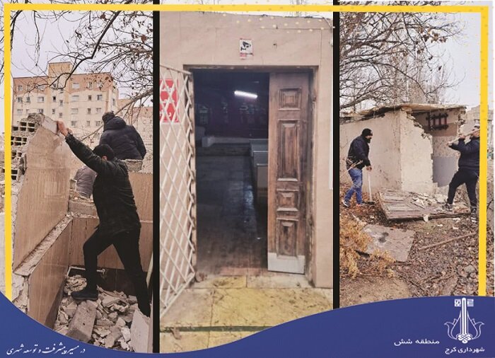 ۲۰۰۰ متر از اراضی ملی در منطقه ۶ رفع تصرف شد