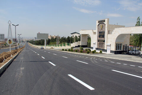 پایان عملیات اجرایی و آسفالت پروژه اتصال بلوار جمهوری به بزرگراه شهید سلیمانی آسفالت