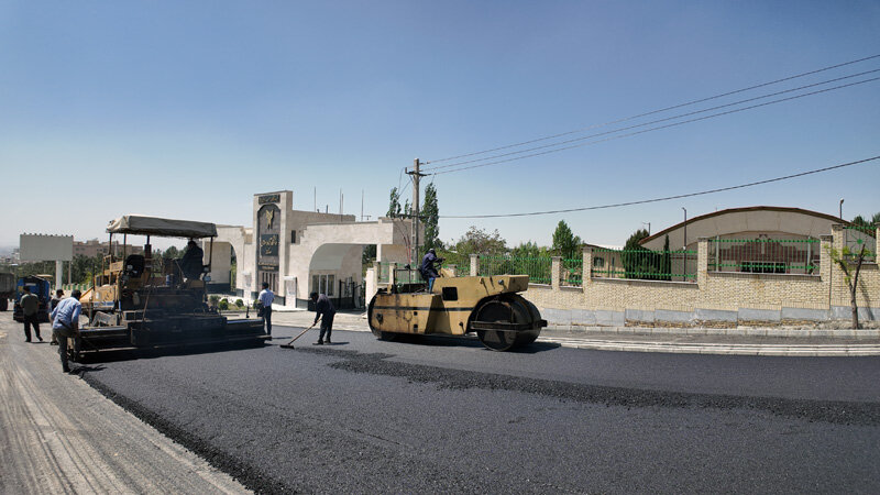 پایان عملیات اجرایی و آسفالت پروژه اتصال بلوار جمهوری به بزرگراه شهید سلیمانی