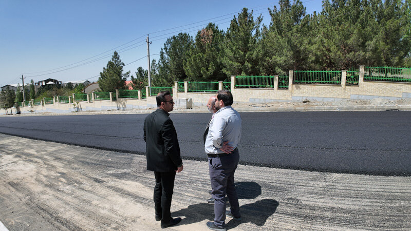 پایان عملیات اجرایی و آسفالت پروژه اتصال بلوار جمهوری به بزرگراه شهید سلیمانی