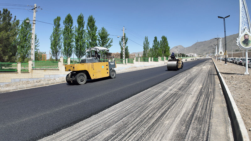 پایان عملیات اجرایی و آسفالت پروژه اتصال بلوار جمهوری به بزرگراه شهید سلیمانی