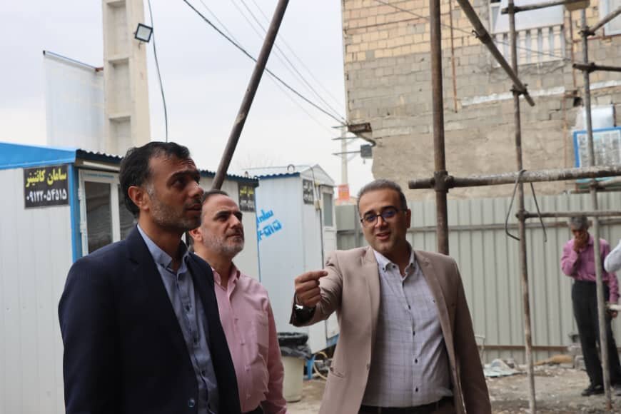 بازدید اعضای شورای شهر از ایستگاه در حال ساخت شعبانآباد